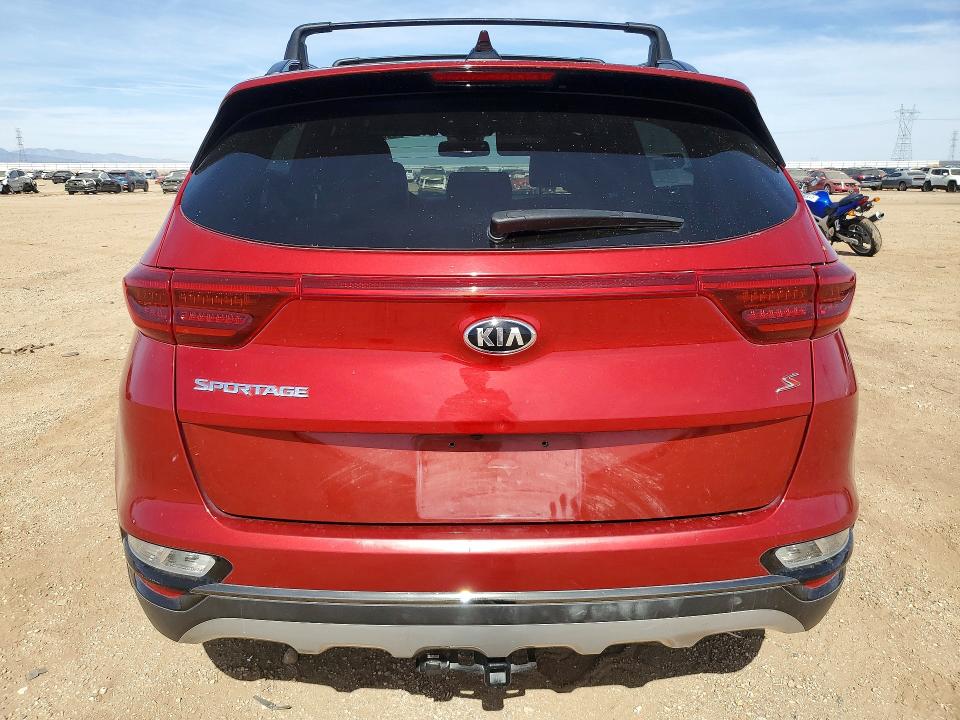2020 Kia Sportage VIN KNDP63AC6L7695765 COPART salvage auction — FRONT END, Ca - Salvage Certificate, sold $4,100 on 2026-07-20 (photo 6)
