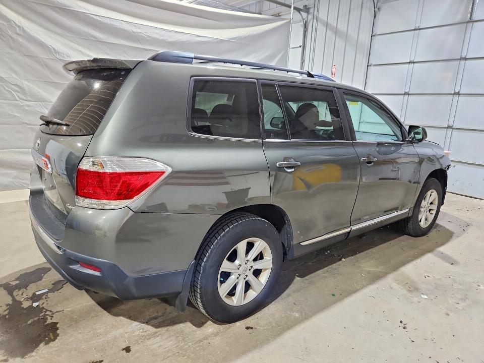 2012 Toyota Highlander VIN 5TDBK3EH0CS119137 COPART salvage auction — FRONT END, Nh - Cert Of Title-Salvage, sold $2,100 on 2026-07-28 (photo 3)