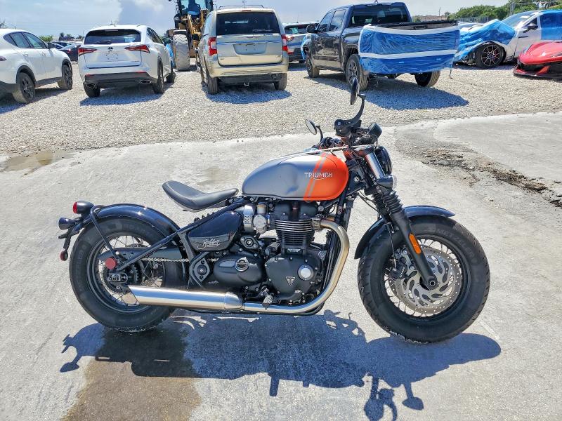 2025 Triumph motorcycle Bonneville VIN SMTD53HL8STCG4698 COPART salvage auction — MINOR DENT/SCRATCHES, FL - CERTIFICATE OF DESTRUCTION, sold $4,800 on 2026-07-30 (photo 1)