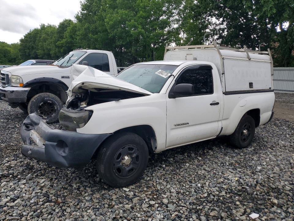 2007 Toyota Tacoma VIN 5TENX22N47Z405794 COPART salvage auction — FRONT END, Ma - Cert Of Title-Reconstrctd Coll, sold $100 on 2026-07-09 (photo 1)