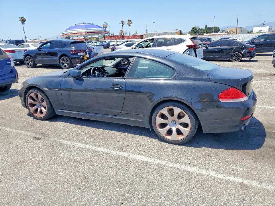 2006 BMW 6 series VIN WBAEH13416CR50861 COPART salvage auction — SIDE, Ca - Dis/Dlr/Exp Only Clean Title, sold $1,650 on 2026-07-31 (photo 2)