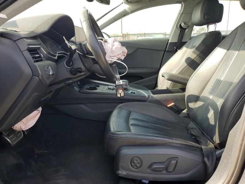 2019 Audi A4 VIN WAUGMAF44KA109820 COPART salvage auction — FRONT END, Ca - Salvage Certificate, sold $5,800 on 2026-07-29 (photo 7)