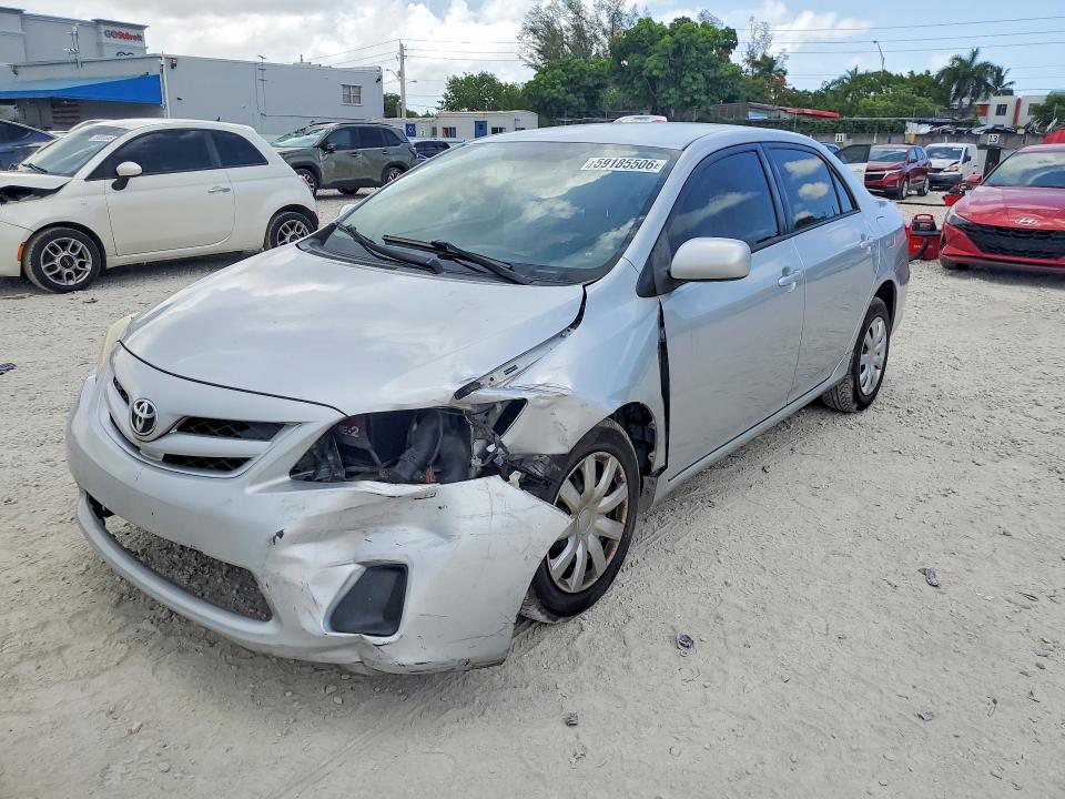 2011 Toyota Corolla VIN JTDBU4EE3B9143614 COPART salvage auction — FRONT END, FL - CERT OF TITLE SLVG REBUILDABLE, sold $2,550 on 2026-07-31 (photo 1)