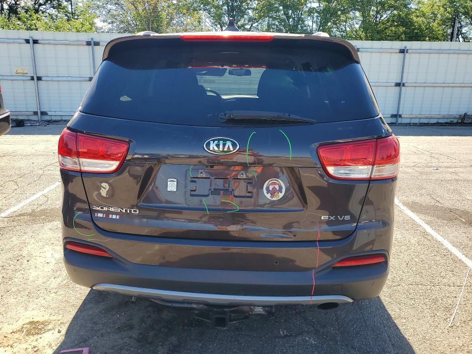 2016 Kia Sorento VIN 5XYPHDA56GG113478 COPART salvage auction — VANDALISM, Oh - Cert Of Title-Salvage, sold $2,600 on 2026-07-06 (photo 6)