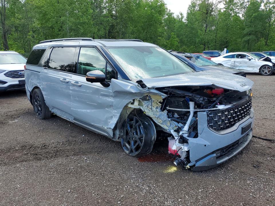 2026 Kia Carnival VIN KNDNE5KA9T6171924 COPART salvage auction — FRONT END, On - Permit Salvage, sold $11,100 on 2026-07-02 (photo 4)