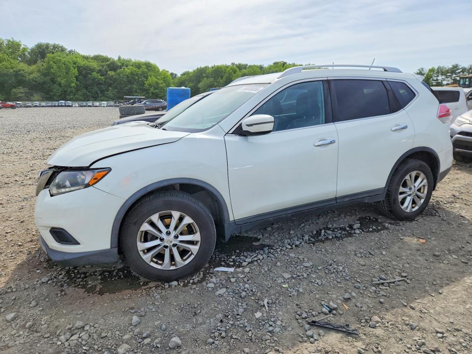 2016 Nissan Rogue VIN KNMAT2MVXGP713096 COPART salvage auction — FRONT END, NJ - CERT OF TITLE-SALVAGE, sold $775 on 2026-07-29 (photo 1)