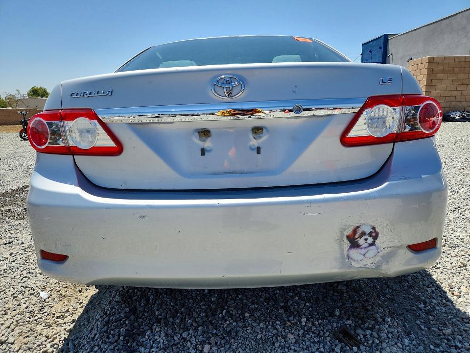 2013 Toyota Corolla VIN 5YFBU4EE3DP151595 COPART salvage auction — FRONT END, Ca - Salvage Certificate, sold $600 on 2026-07-22 (photo 6)