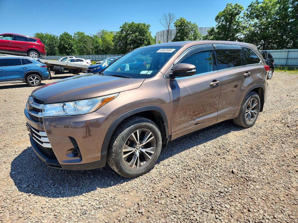 2018 Toyota Highlander VIN 5TDBZRFH4JS872177 COPART salvage auction — SIDE, NY - MV-907A SALVAGE CERTIFICATE, sold $7,000 on 2026-07-06 (photo 1)