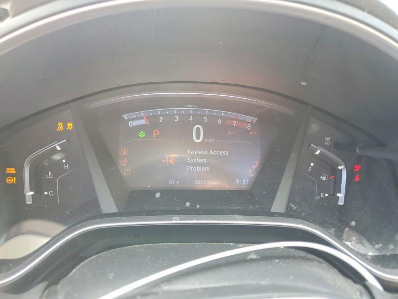 2019 Honda Cr-v VIN 7FARW1H80KE035278 COPART salvage auction — FRONT END, Tx - Salvage Vehicle Title, sold $1,900 on 2026-07-06 (photo 9)