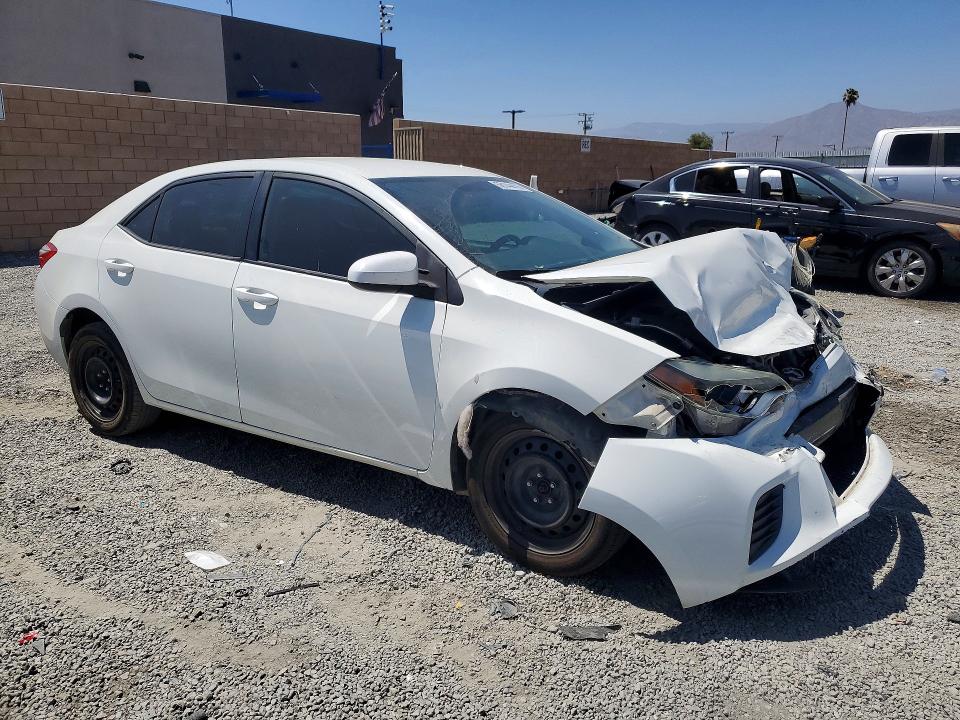 2015 Toyota Corolla VIN 5YFBURHE9FP286012 COPART salvage auction — FRONT END, Ca - Dis/Dlr/Exp Only Clean Title, sold $1,350 on 2026-07-29 (photo 4)