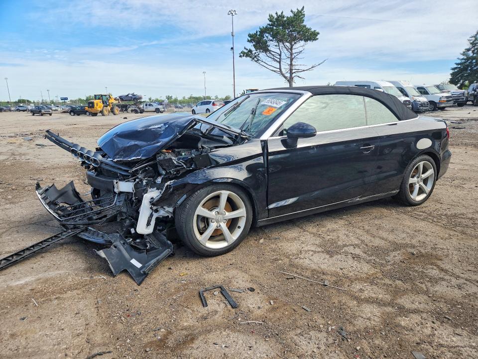 2016 Audi A3 VIN WAU78LFF9G1055696 COPART salvage auction — FRONT END, Mi - Certificate Of Title, sold $700 on 2026-07-14 (photo 1)