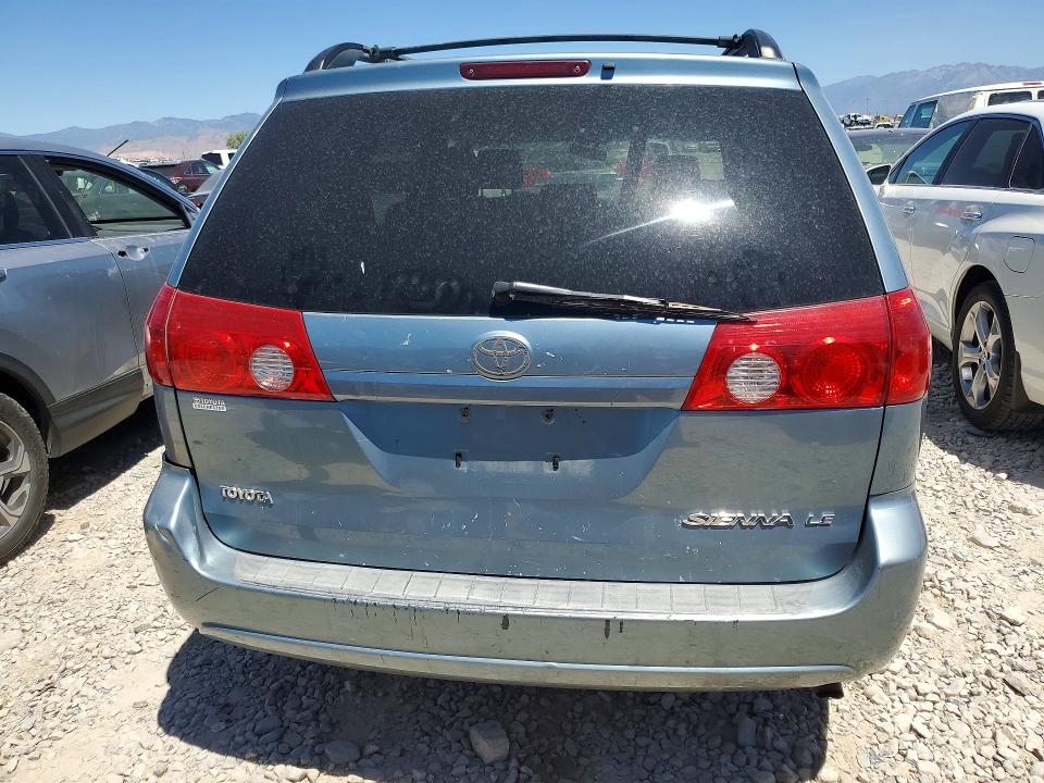 2008 Toyota Sienna VIN 5TDZK23C38S106308 COPART salvage auction — MINOR DENT/SCRATCHES, Ut - Certificate Of Title, sold $350 on 2026-07-21 (photo 6)