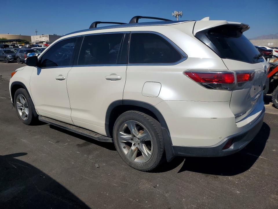 2015 Toyota Highlander VIN 5TDDKRFH9FS078599 COPART salvage auction — FRONT END, MT - CERTIFICATE OF TITLE, sold $7,500 on 2026-07-27 (photo 2)