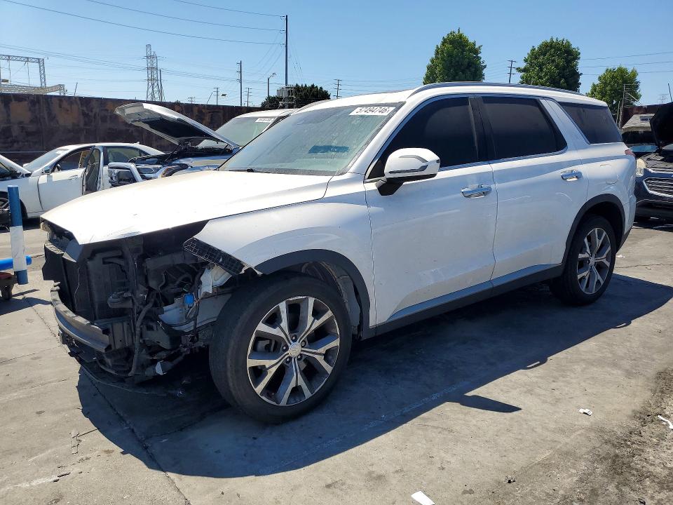 2020 Hyundai VIN KM8R34HE8LU083661 COPART salvage auction — FRONT END, Ca - Salvage Certificate, sold $4,100 on 2026-07-17 (photo 1)