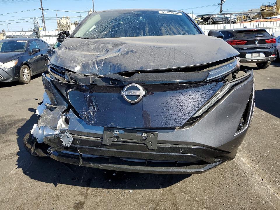 2025 Nissan Ariya VIN JN8BF0BE1SM464446 COPART salvage auction — FRONT END, Ca - Salvage Certificate, sold $5,500 on 2026-07-20 (photo 5)