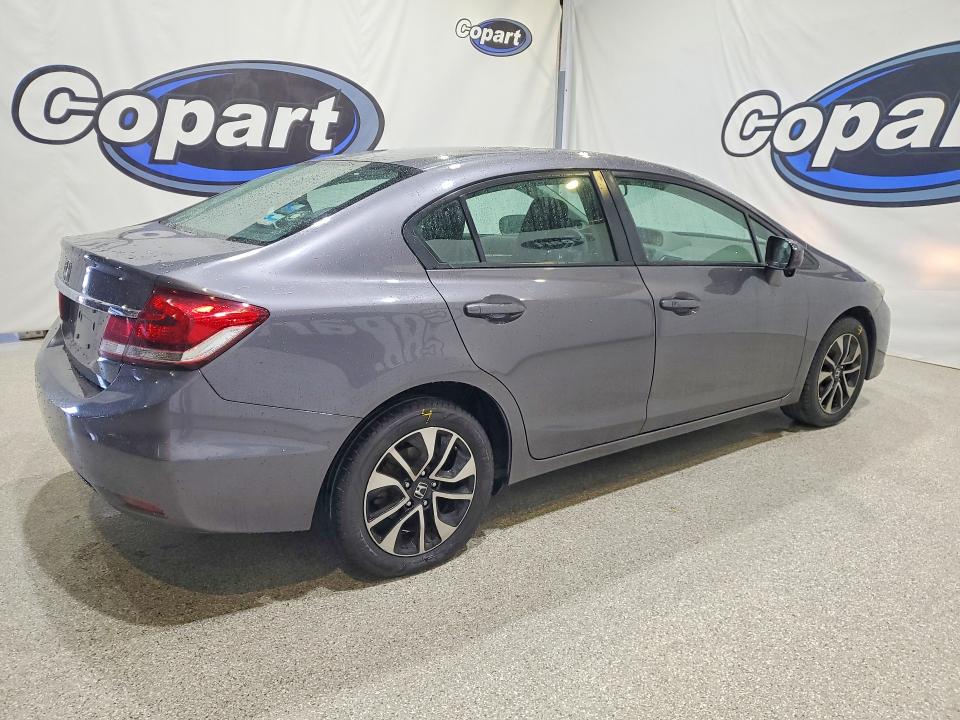 2015 Honda Civic VIN 19XFB2F86FE214214 COPART salvage auction — REAR END, CA - CERTIFICATE OF TITLE, sold $4,050 on 2026-07-09 (photo 3)