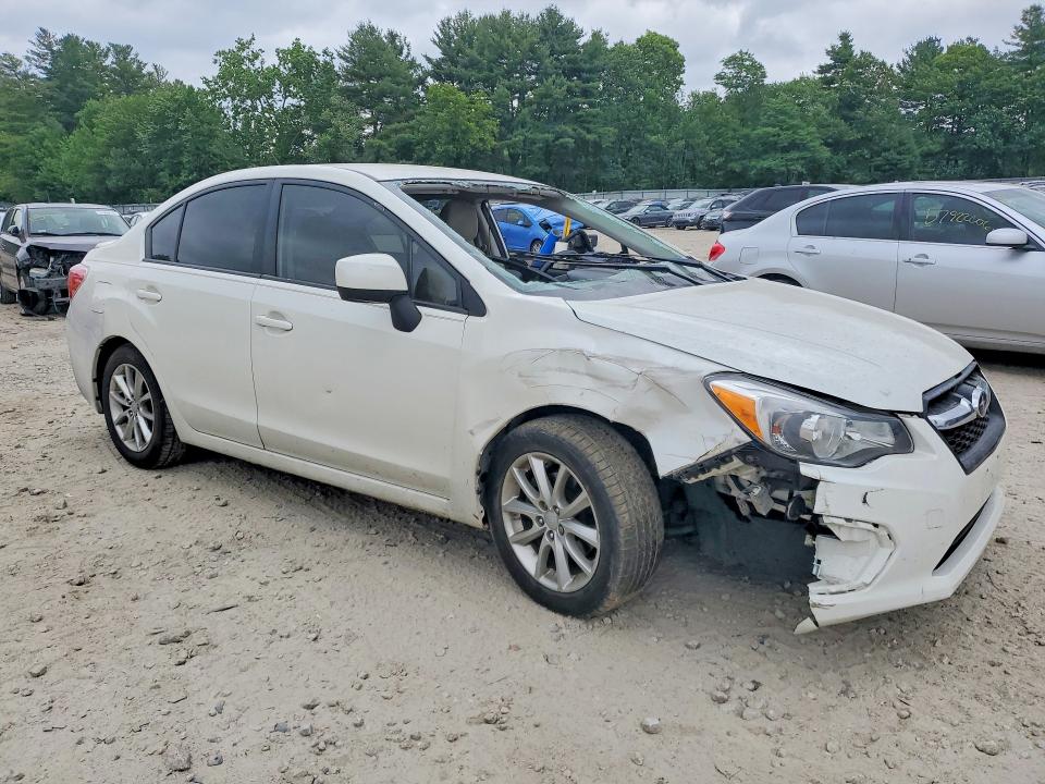 2013 Subaru Impreza VIN JF1GJAC6XDH015202 COPART salvage auction — FRONT END, MA - CERT OF TITLE-RECONSTRCTD COLL, sold $325 on 2026-07-23 (photo 4)