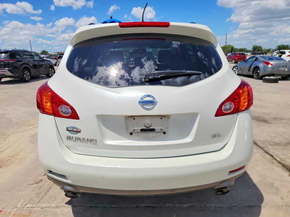 2009 Nissan Murano VIN JN8AZ18U69W028424 COPART salvage auction — FRONT END, Tx - Salvage Vehicle Title, sold $1,300 on 2026-07-30 (photo 6)