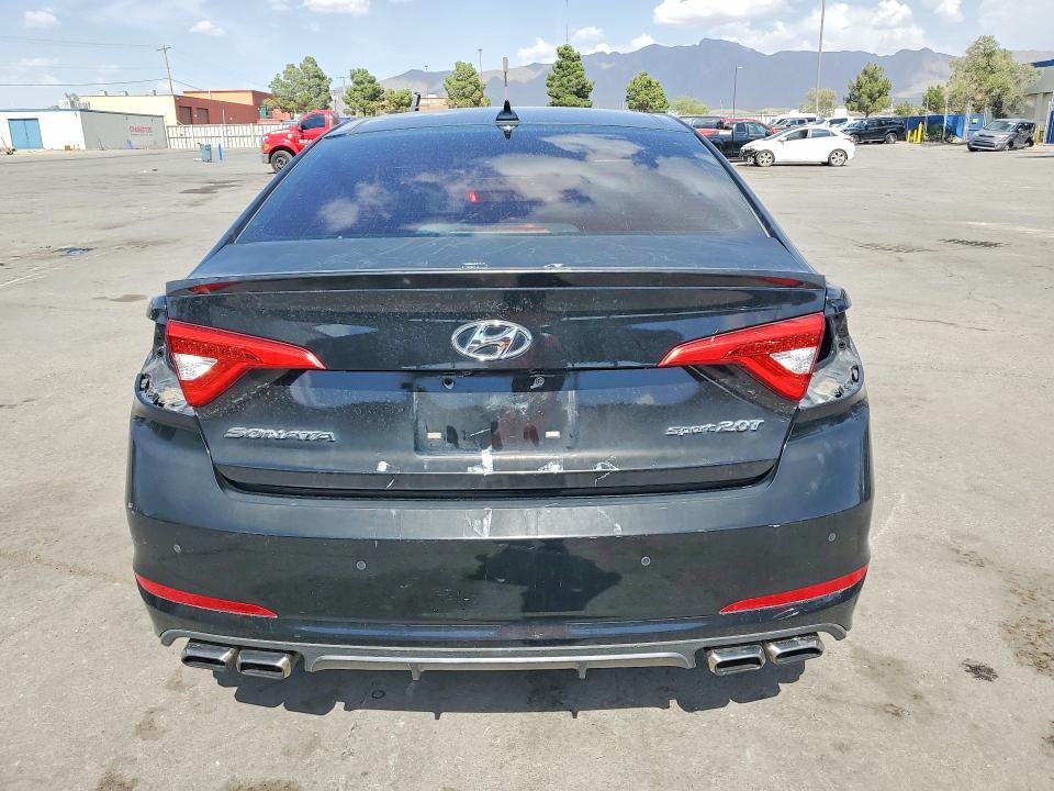 2015 Hyundai Sonata VIN 5NPE34AB0FH044919 COPART salvage auction — FRONT END, Tx - Salvage Vehicle Title, sold $1,600 on 2026-07-31 (photo 6)