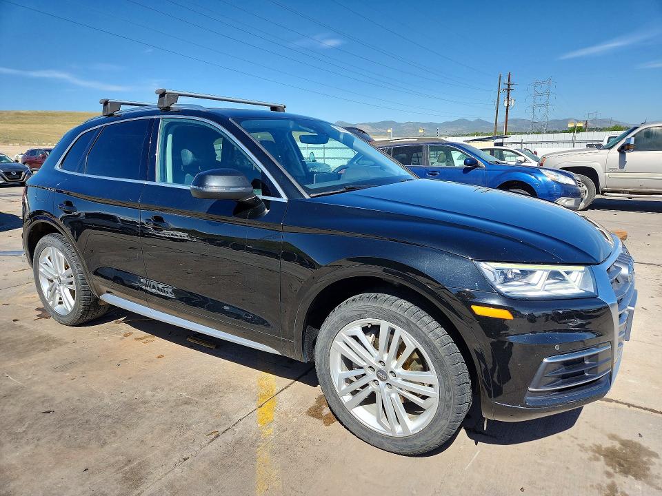 2018 Audi Q5 VIN WA1BNAFY7J2137580 COPART salvage auction — FRONT END, Al - Cert Of Title-Salvage Title, sold $6,500 on 2026-07-22 (photo 4)
