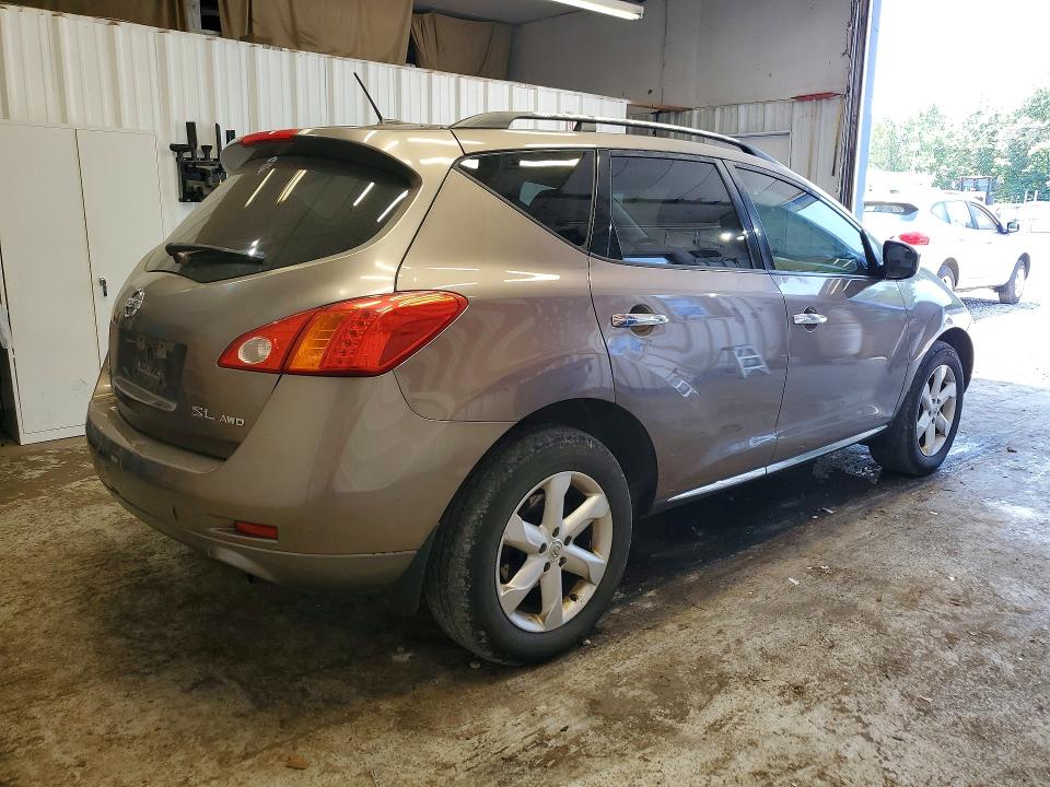 2009 Nissan Murano VIN JN8AZ18W69W133949 COPART salvage auction — REAR END, ME - CERT OF TITLE-SALVAGE COLLISIO, sold $90 on 2026-07-23 (photo 3)
