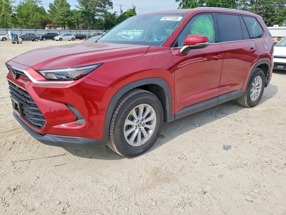 2024 Toyota Highlander VIN 5TDAAAB5XRS039057 COPART salvage auction — REAR END, Va - Cert Of Title - Salvage, sold $300 on 2026-07-21 (photo 1)