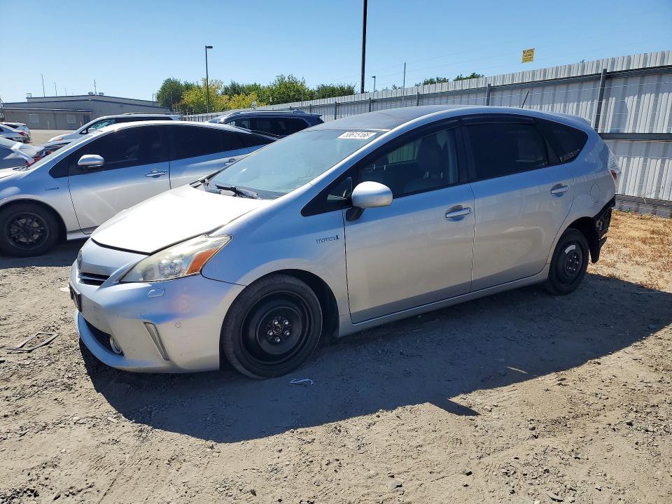 2012 Toyota Prius v VIN JTDZN3EU6C3014011 COPART salvage auction — REAR END, Ca - Salvage Certificate, sold $550 on 2026-07-14 (photo 1)