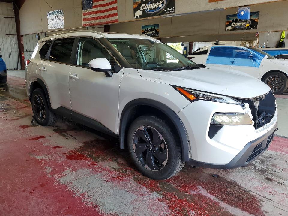 2025 Nissan Rogue VIN JN8BT3BB3SW144470 COPART salvage auction — FRONT END, Ny - Mv-907A Salvage Certificate, sold $2,700 on 2026-07-13 (photo 4)