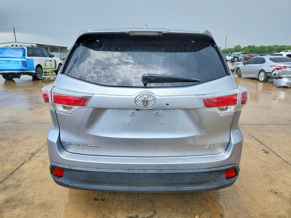 2016 Toyota Highlander VIN 5TDKKRFH5GS507035 COPART salvage auction — FRONT END, Tx - Certificate Of Title, sold $200 on 2026-07-30 (photo 6)