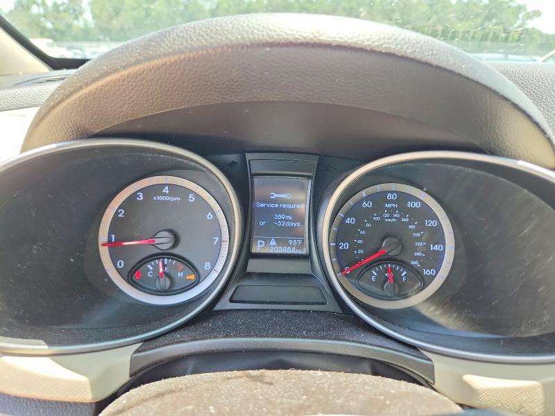 2013 Hyundai VIN KM8SN4HF3DU019095 COPART salvage auction — FRONT END, Fl - Cert Of Title Slvg Rebuildable, sold $1,150 on 2026-07-14 (photo 9)