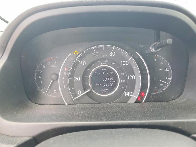 2016 Honda Cr-v VIN 5J6RM4H36GL089108 COPART salvage auction — FRONT END, Tx - Salvage Vehicle Title, sold $3,750 on 2026-07-09 (photo 9)