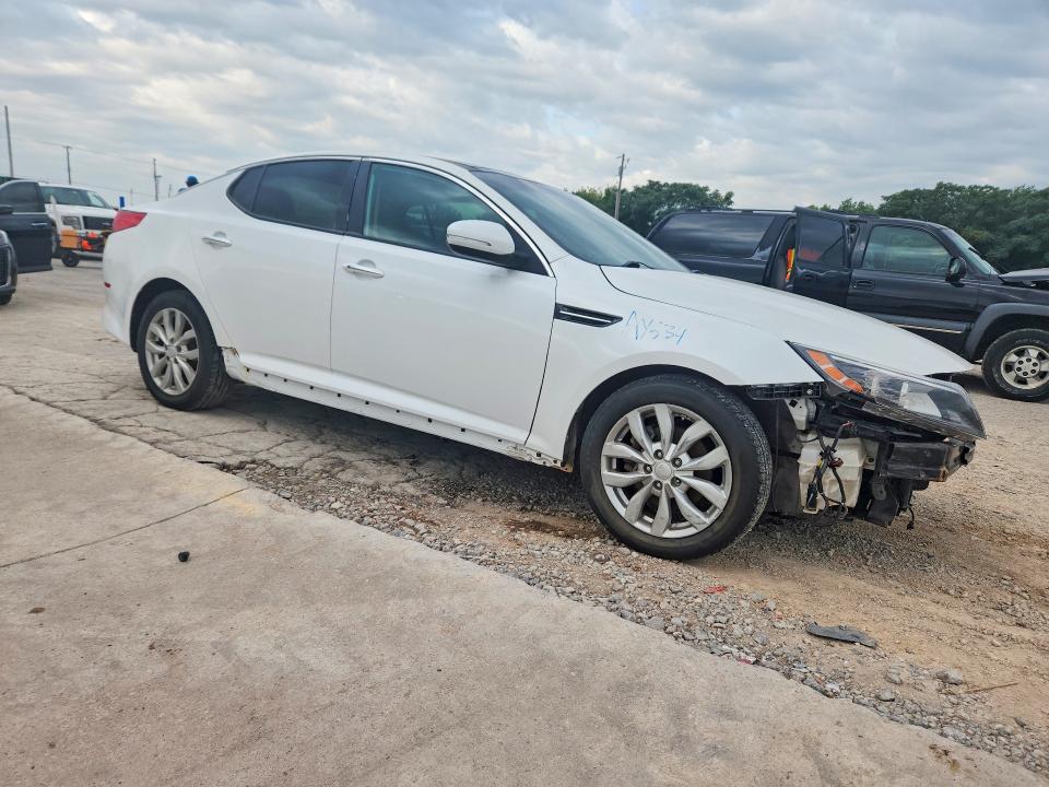 2015 Kia Optima VIN 5XXGN4A74FG438840 COPART salvage auction — FRONT END, Ok - Cert Of Title-Salvage (P), sold $1,150 on 2026-07-28 (photo 4)