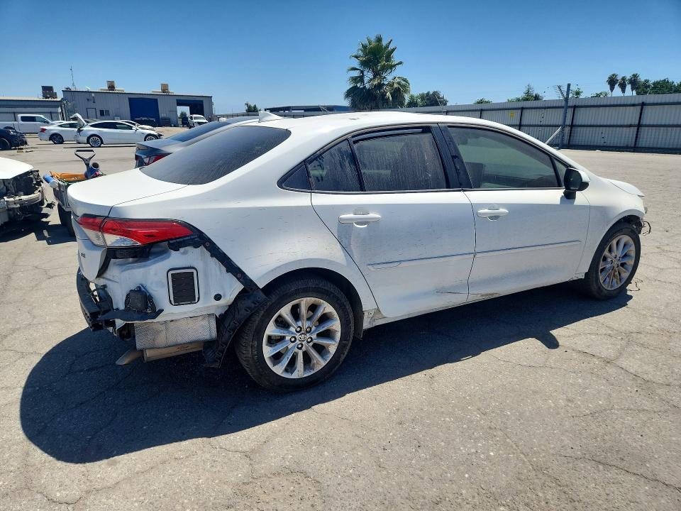 2020 Toyota Corolla VIN JTDHPRAE7LJ005367 COPART salvage auction — FRONT END, Ca - Salvage Certificate, sold $3,650 on 2026-07-10 (photo 3)