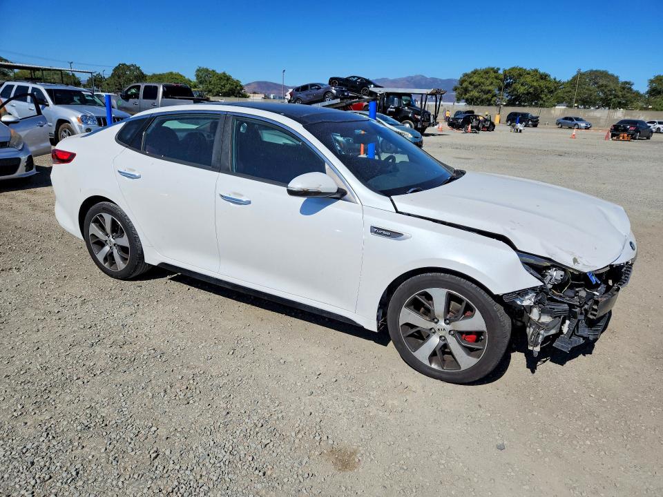 2016 Kia Optima VIN 5XXGW4L2XGG024865 COPART salvage auction — FRONT END, Ca - Salvage Certificate, sold $1,400 on 2026-07-28 (photo 4)