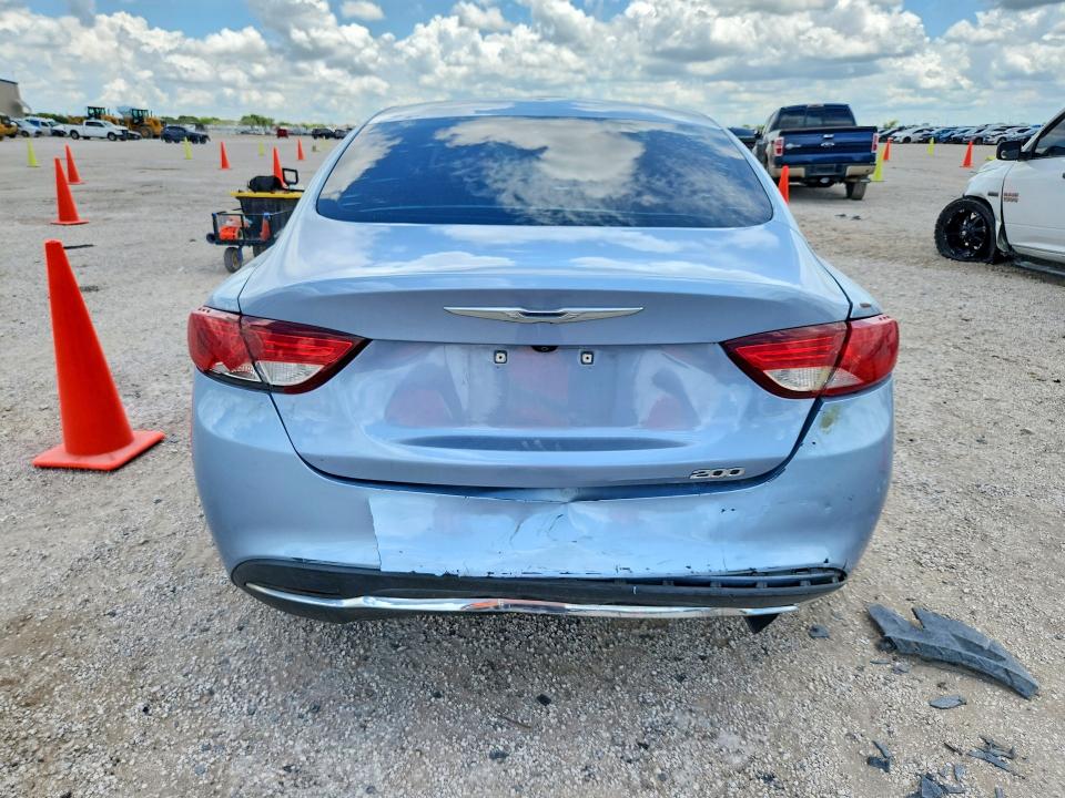 2015 Chrysler 200 VIN 1C3CCCAB5FN635589 COPART salvage auction — REAR END, Tx - Salvage Vehicle Title, sold $1,100 on 2026-07-02 (photo 6)