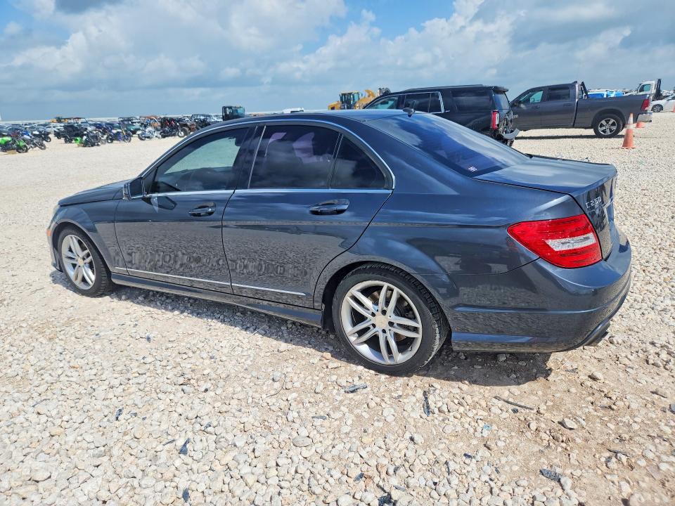 2013 Mercedes-benz C-klasse VIN WDDGF4HBXDA831618 COPART salvage auction — FRONT END, TX - SALVAGE VEHICLE TITLE, sold $1,600 on 2026-07-30 (photo 2)