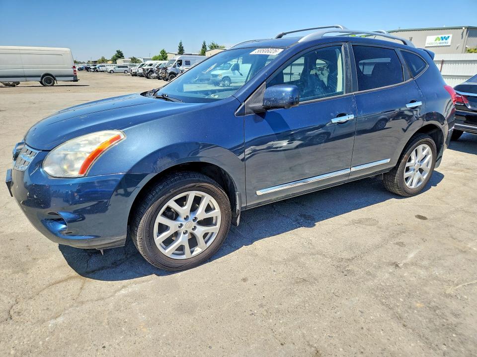 2013 Nissan Rogue VIN JN8AS5MV3DW126300 COPART salvage auction — REAR END, Ca - Salvage Certificate, sold $225 on 2026-07-10 (photo 1)