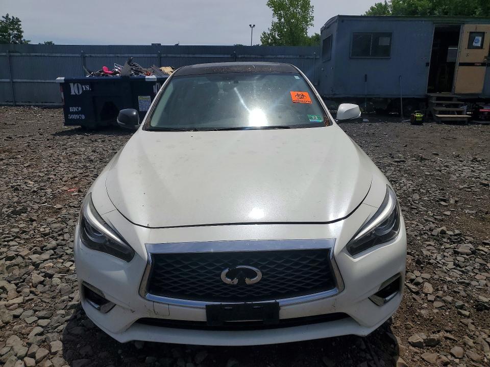 2018 Infiniti Q50 VIN JN1EV7AR8JM438520 COPART salvage auction — WATER/FLOOD, Nj - Flood Title / Previous Salvage, sold $2,150 on 2026-07-30 (photo 5)