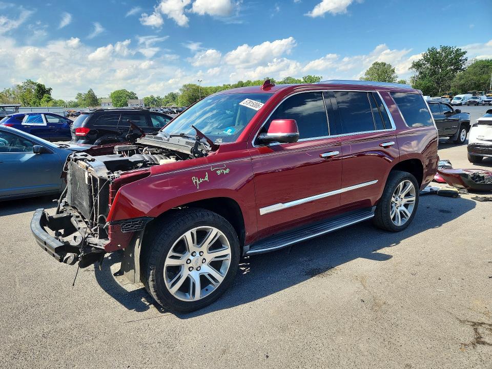 2016 Cadillac Escalade VIN 1GYS3BKJ6GR462743 COPART salvage auction — FRONT END, Nj - Cert Of Title-Salvage, sold $6,200 on 2026-07-09 (photo 1)
