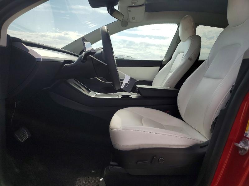 2022 Tesla Model y VIN 7SAYGDEE3NF464647 COPART salvage auction — FRONT END, Ca - Salvage Certificate, sold $8,700 on 2026-07-07 (photo 7)