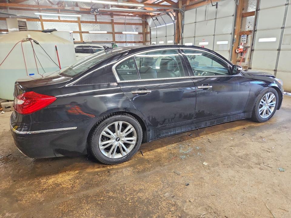 2013 Hyundai Genesis VIN KMHGC4DD5DU256543 COPART salvage auction — FRONT END, Il - Salvage Certificate, sold $1,150 on 2026-07-20 (photo 3)