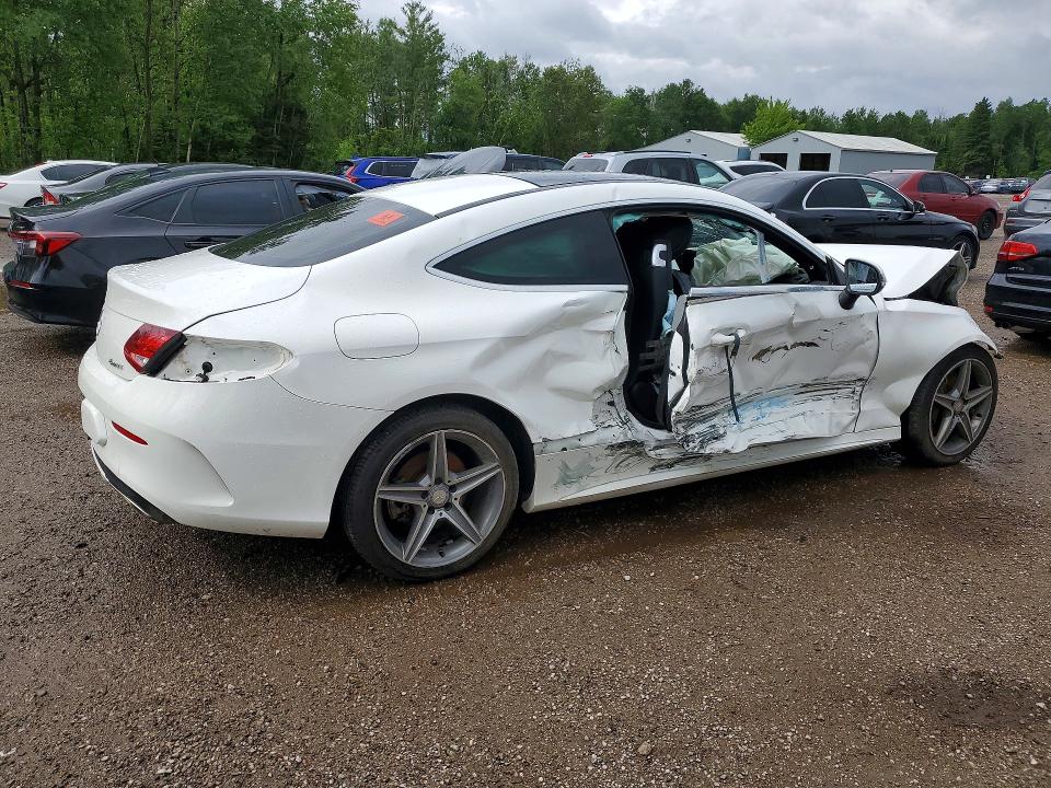 2017 Mercedes-benz C class VIN WDDWJ4KB8HF394570 COPART salvage auction — FRONT END, On - Permit Salvage, sold $3,050 on 2026-07-14 (photo 3)