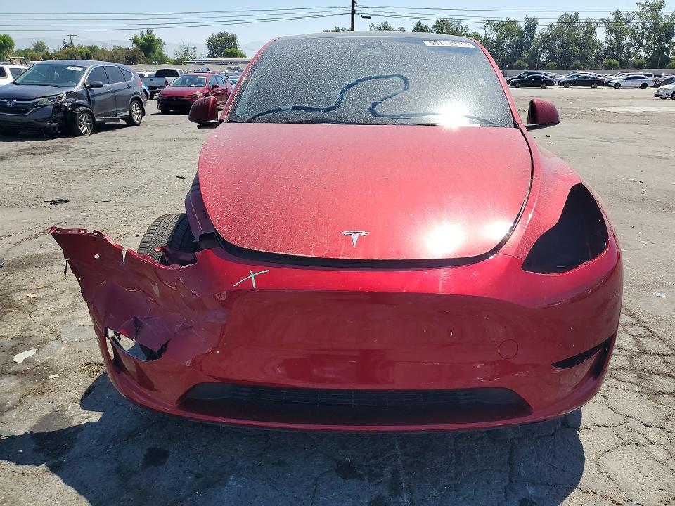 2024 Tesla Model y VIN 7SAYGDEFXRF058802 COPART salvage auction — FRONT END, Ca - Salvage Certificate, sold $12,200 on 2026-07-30 (photo 5)