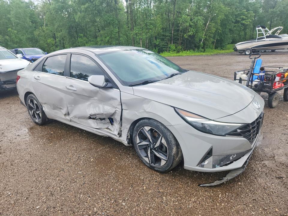 2021 Hyundai Elantra VIN KMHLN4AGXMU172547 COPART salvage auction — SIDE, On - Permit Salvage, sold $5,200 on 2026-07-16 (photo 4)