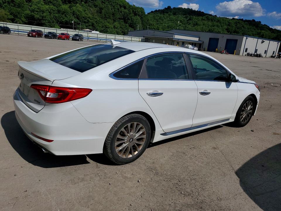 2015 Hyundai Sonata VIN 5NPE34AF8FH020015 COPART salvage auction — MECHANICAL, Pa - Cert Of Title, sold $1,398 on 2026-07-02 (photo 3)