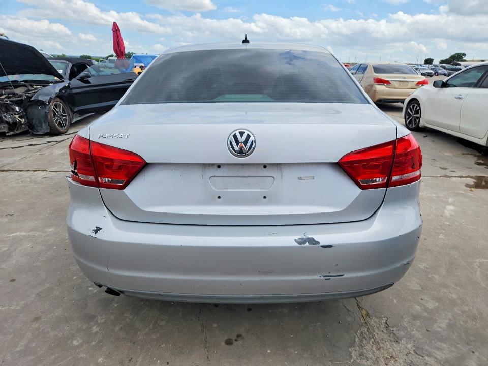 2013 Volkswagen Passat VIN 1VWAH7A30DC018563 COPART salvage auction — FRONT END, Tx - Certificate Of Title (P), sold $675 on 2026-07-27 (photo 6)