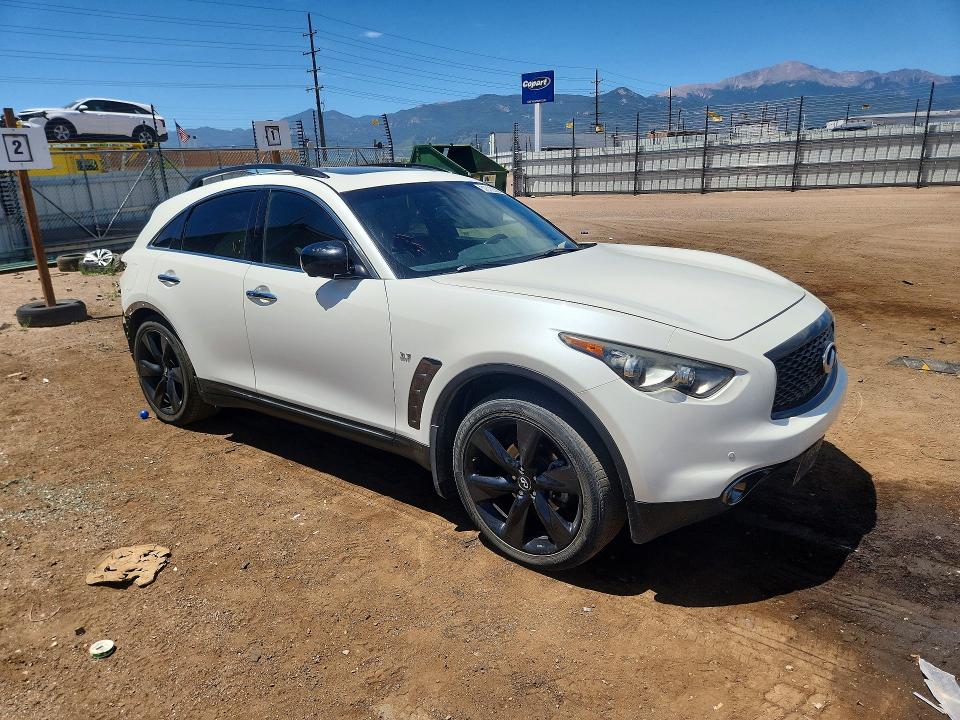 2017 Infiniti Qx70 VIN JN8CS1MW6HM414520 COPART salvage auction — REAR END, CO - SALVAGE TITLE, sold $3,500 on 2026-07-31 (photo 4)