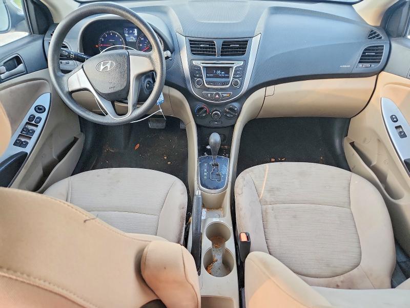 2016 Hyundai Accent VIN KMHCT4AE8GU973048 COPART salvage auction — FRONT END, Fl - Cert Of Title Slvg Rebuildable, sold $800 on 2026-07-21 (photo 8)