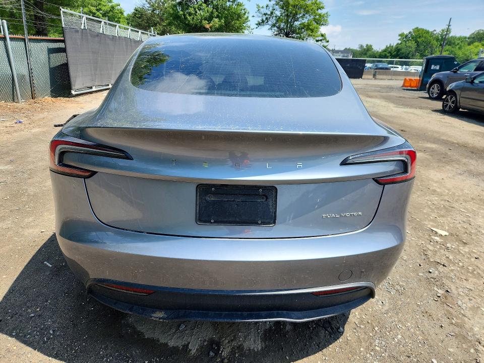 2025 Tesla Model 3 VIN 5YJ3E1EB5SF877103 COPART salvage auction — FRONT END, Salvage Title, sold $9,200 on 2026-07-23 (photo 6)