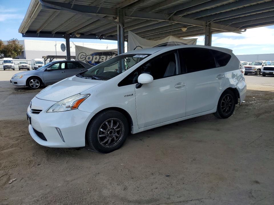 2014 Toyota Prius v VIN JTDZN3EU6EJ006098 COPART salvage auction — REAR END, CA - SALVAGE CERTIFICATE, sold $725 on 2026-07-23 (photo 1)